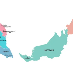 Malaysia geography wall art for classroom and study spaces