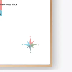 Morocco Map Poster for homeschool learning spaces