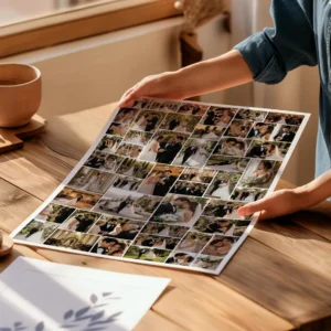 50 photo wedding grid portrait template