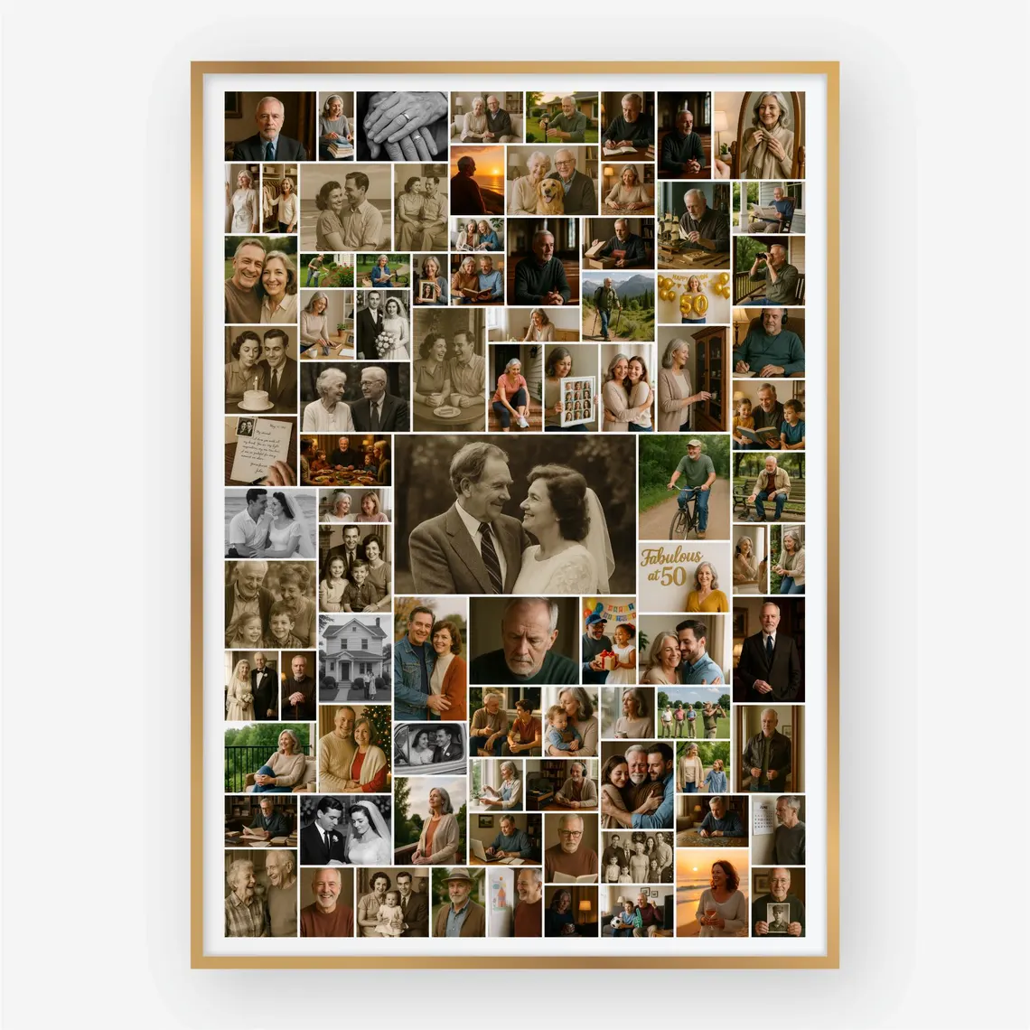 89 Photo Memory Collage editable Canva template
