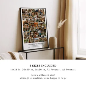 Editable 82 photo Canva collage template