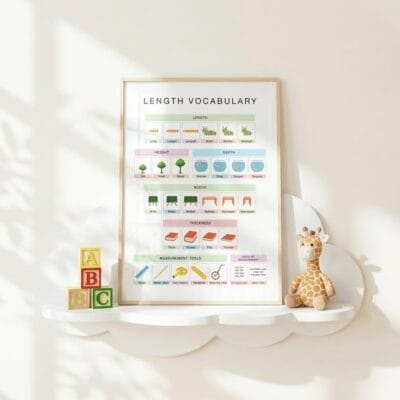 Educational measurement chart for elementary math classrooms