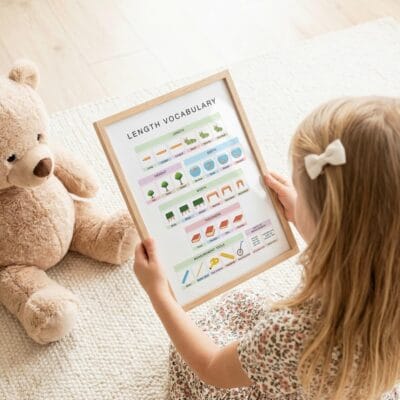 US customary and metric measurement units educational chart