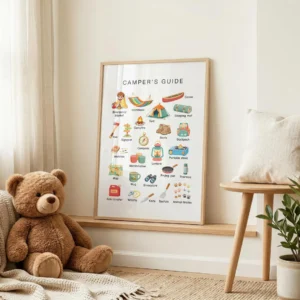 Camper's Guide Poster for homeschool and nature study