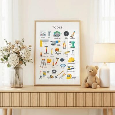 Tools Poster for STEM and workshop learning activities