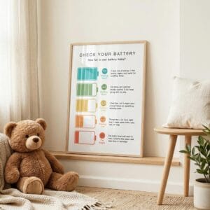 SEL poster for self-awareness and feelings activities