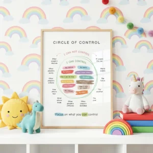 What I Can and Cannot Control chart for SEL classroom learning
