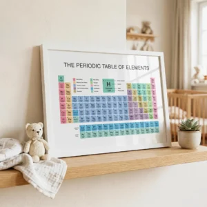 Chemistry elements chart for homeschool science study