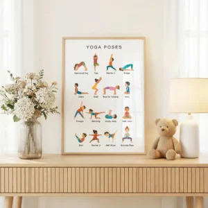 Educational movement poster for classroom brain breaks