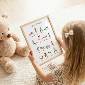 Yoga chart for kids calm corners and mindfulness activities
