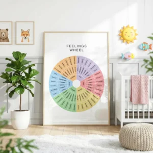 Feelings chart for school counseling and reflection activities