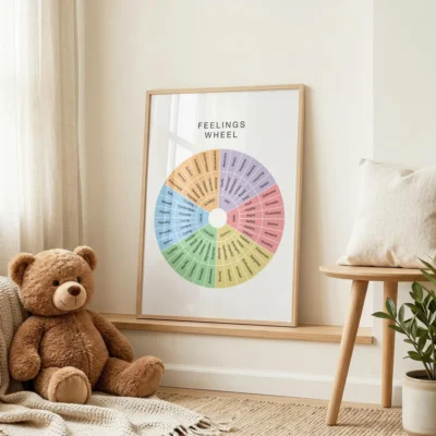 SEL emotion wheel for self-awareness and communication